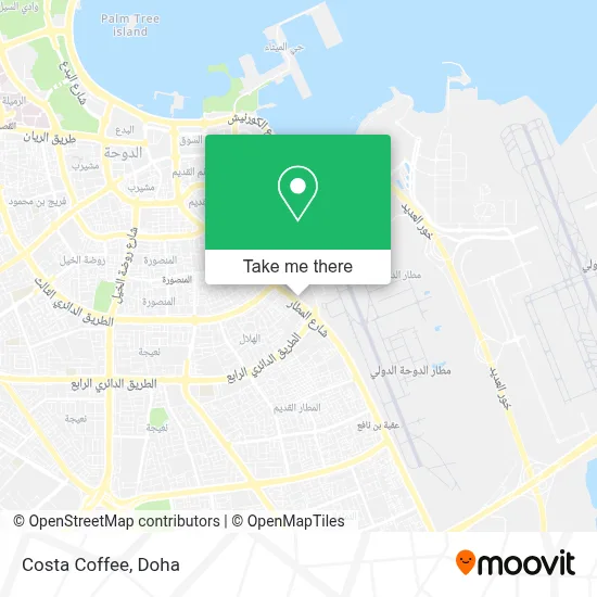 Costa Coffee map