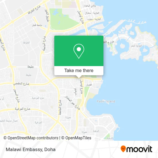 Malawi Embassy map