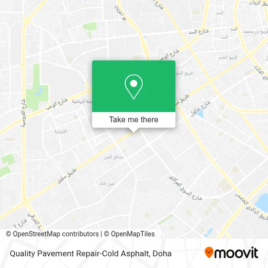 Quality Pavement Repair-Cold Asphalt map