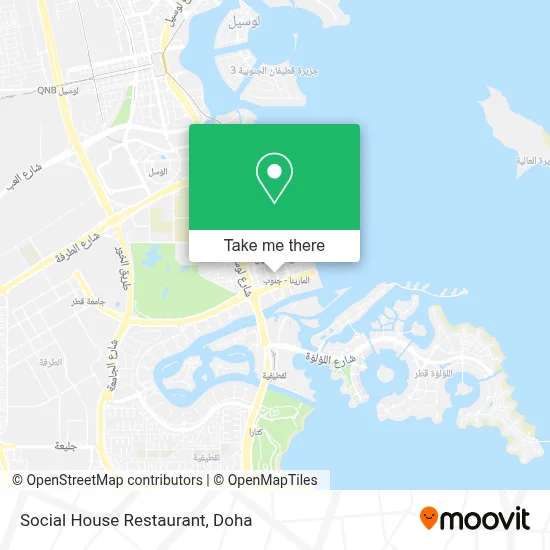 Social House Restaurant map