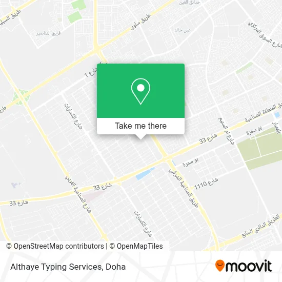 Althaye Typing Services map