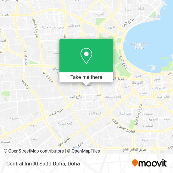 Central Inn Al Sadd Doha map