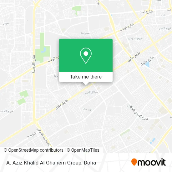 A. Aziz Khalid Al Ghanem Group map