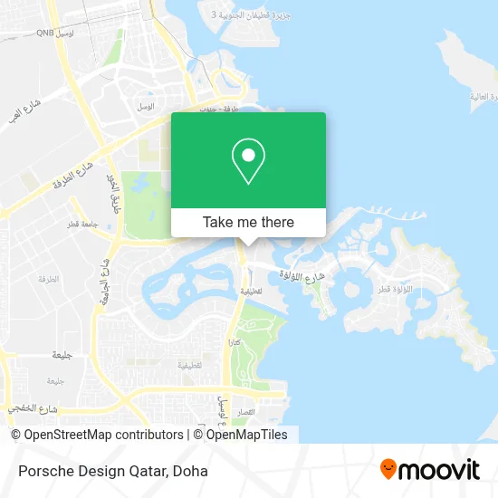 Porsche Design Qatar map
