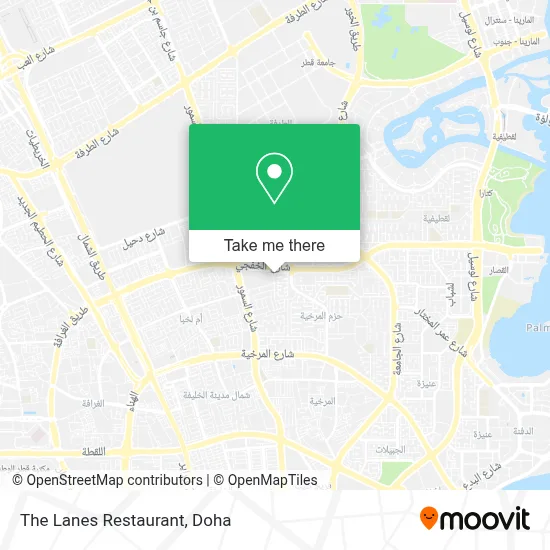 The Lanes Restaurant map