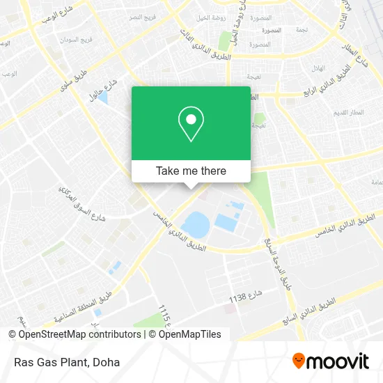 Ras Gas Plant map