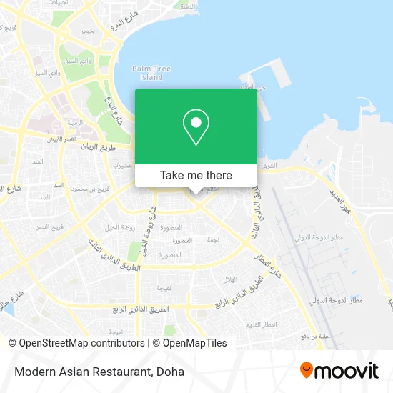 Modern Asian Restaurant map