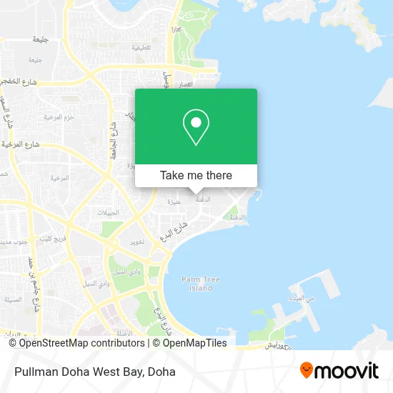 Pullman Doha West Bay map