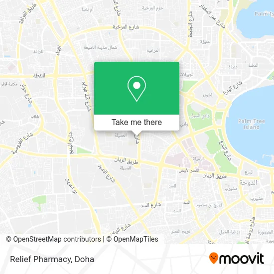 Relief Pharmacy map