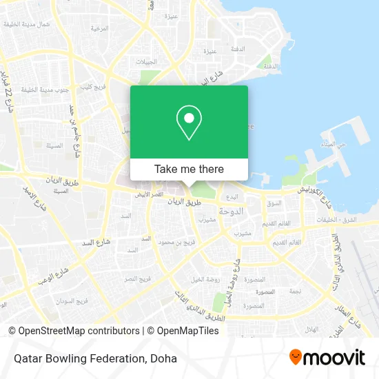 Qatar Bowling Federation map