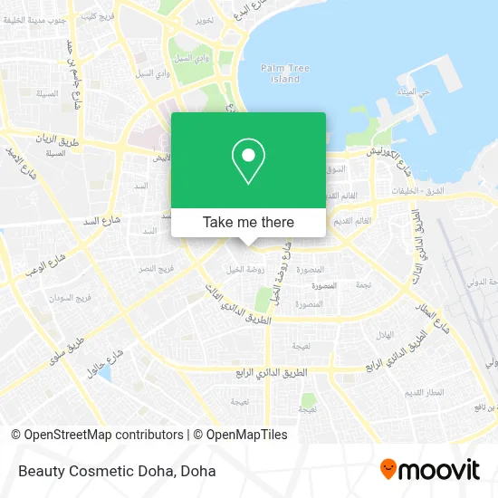 Beauty Cosmetic Doha map