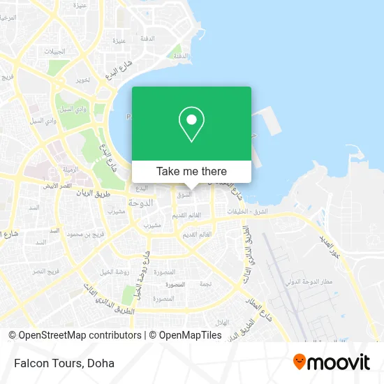 Falcon Tours map