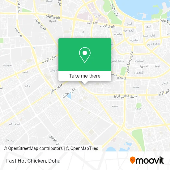 Fast Hot Chicken map
