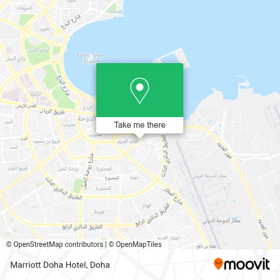 Marriott Doha Hotel map