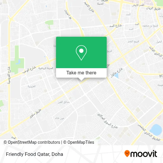 Friendly Food Qatar map