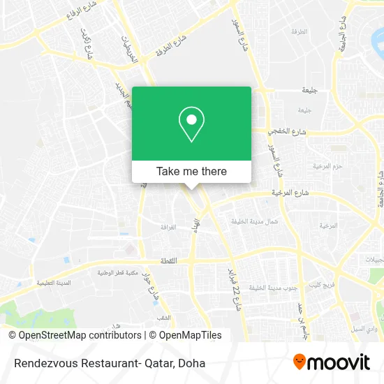 Rendezvous Restaurant- Qatar map