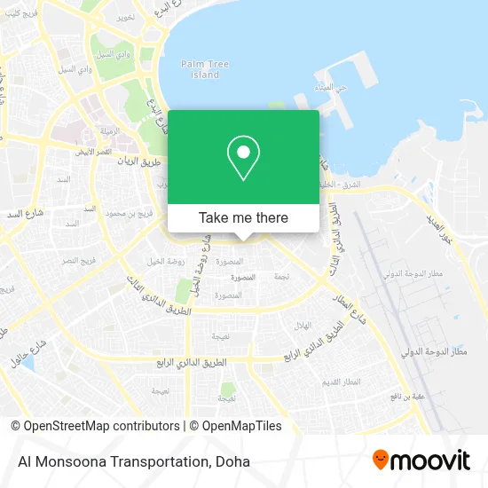 Al Monsoona Transportation map