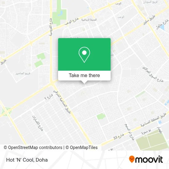 Hot 'N' Cool map