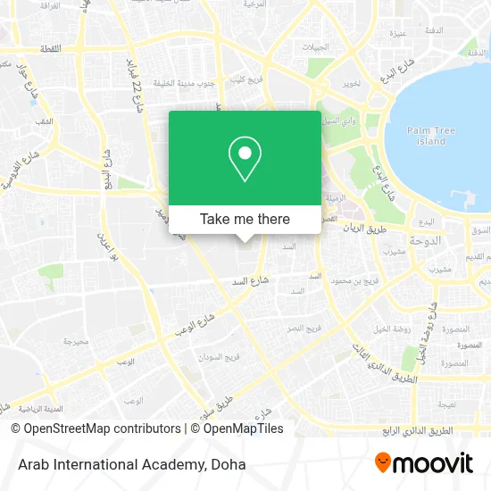 Arab International Academy map