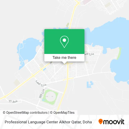 Professional Language Center Alkhor Qatar map