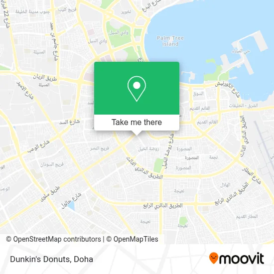 Dunkin's Donuts map