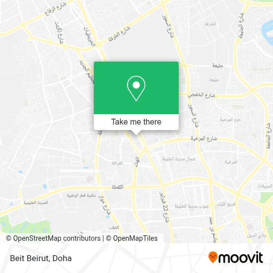 Beit Beirut map