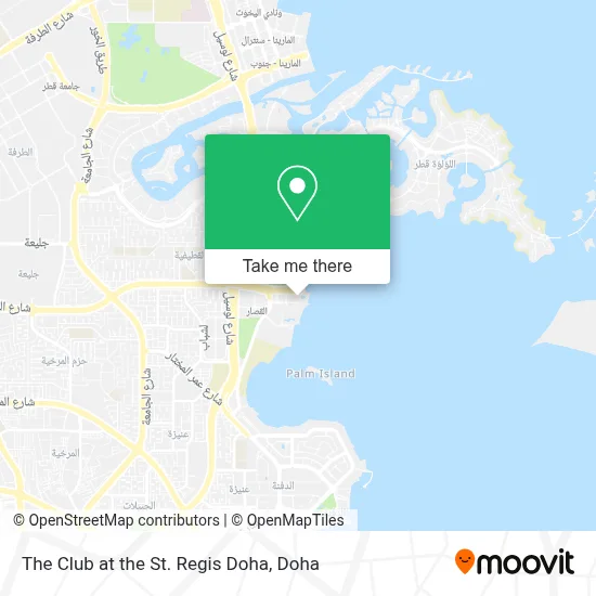 The Club at the St. Regis Doha map