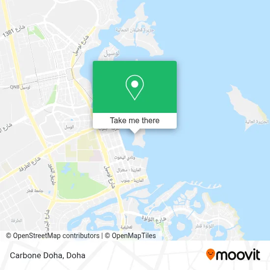 Carbone Doha map