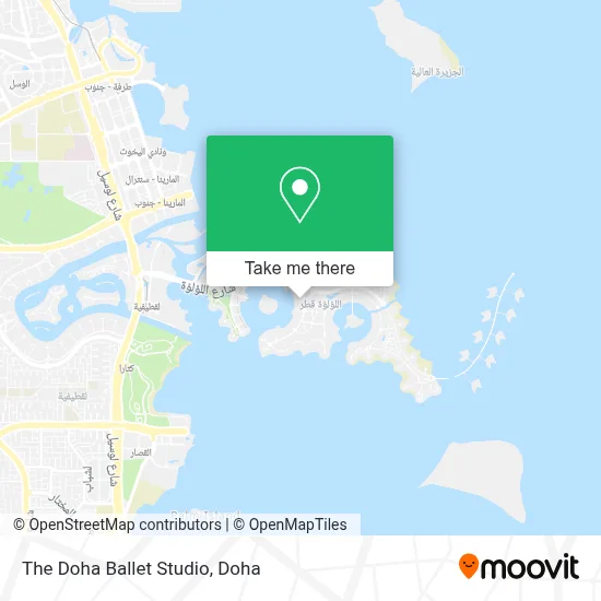The Doha Ballet Studio map