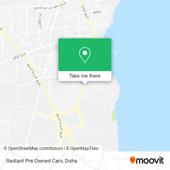 Radiant Pre Owned Cars map