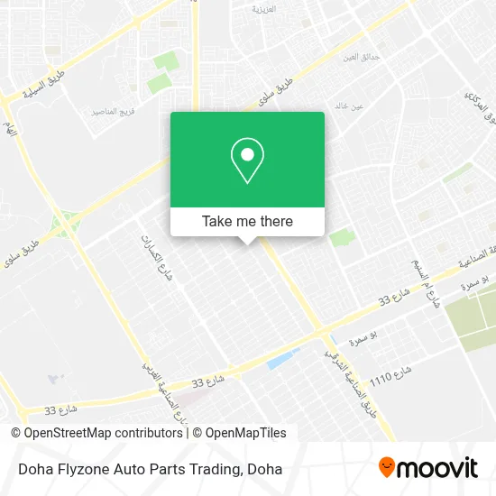Doha Flyzone Auto Parts Trading map