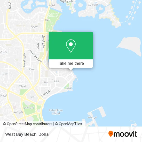 West Bay Beach map