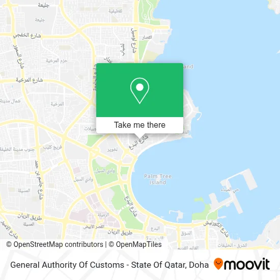 General Authority Of Customs - State Of Qatar map