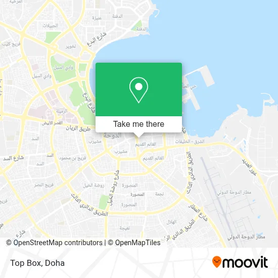 Top Box map