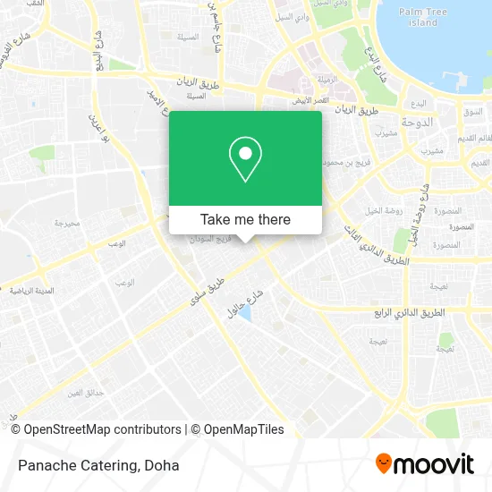 Panache Catering map