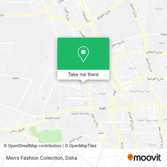 Men's Fashion Collection map