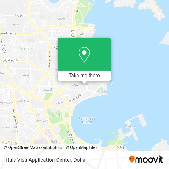 Italy Visa Application Center map