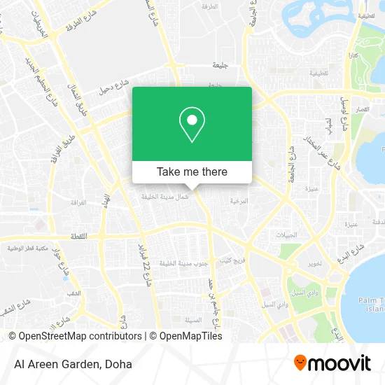Al Areen Garden map
