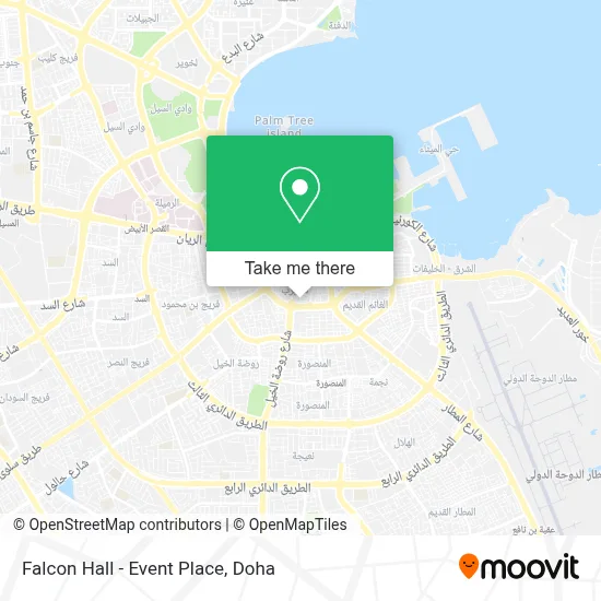 Falcon Hall - Event Place map