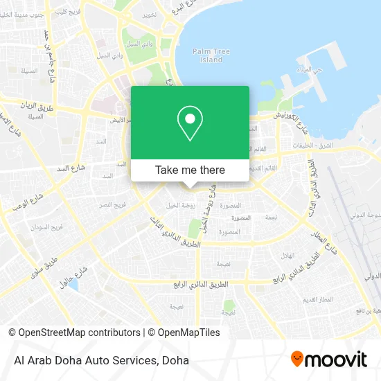 Al Arab Doha Auto Services map