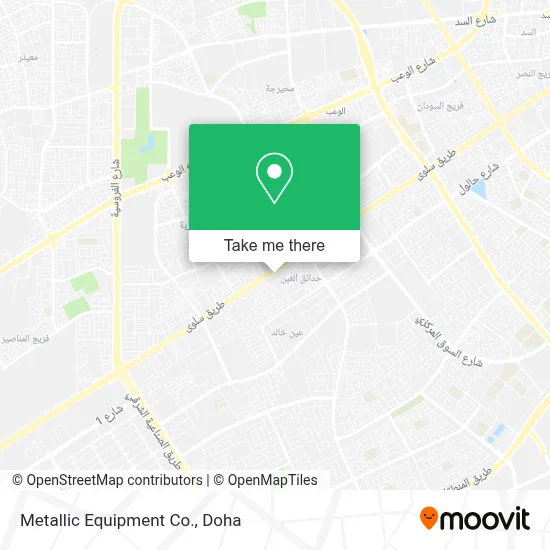 Metallic Equipment Co. map