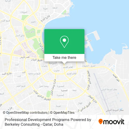 Professional Development Programs Powered by Berkeley Consulting - Qatar map