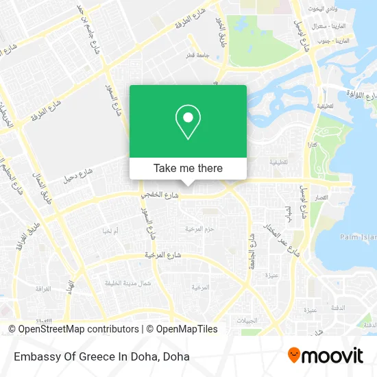 Embassy Of Greece In Doha map