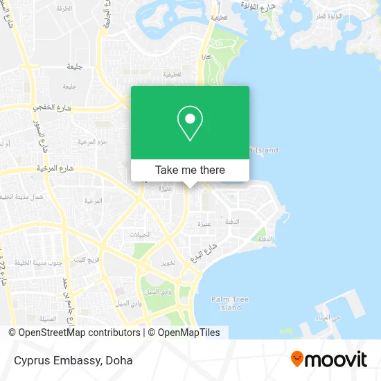 Cyprus Embassy map