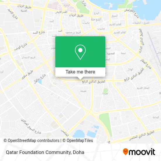 Qatar Foundation Community map