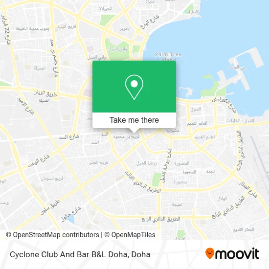 Cyclone Club And Bar B&L Doha map