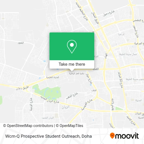 Wcm-Q Prospective Student Outreach map