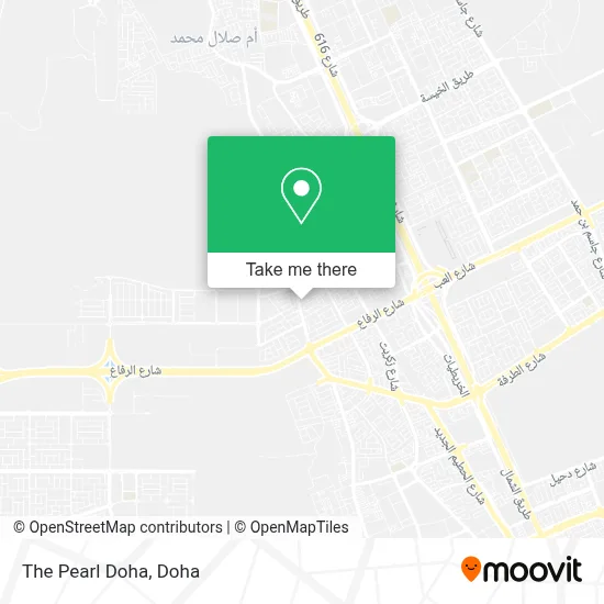 The Pearl Doha map