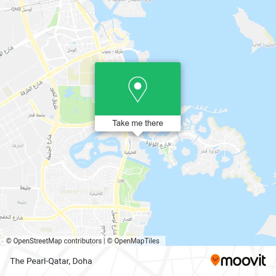 The Pearl-Qatar map