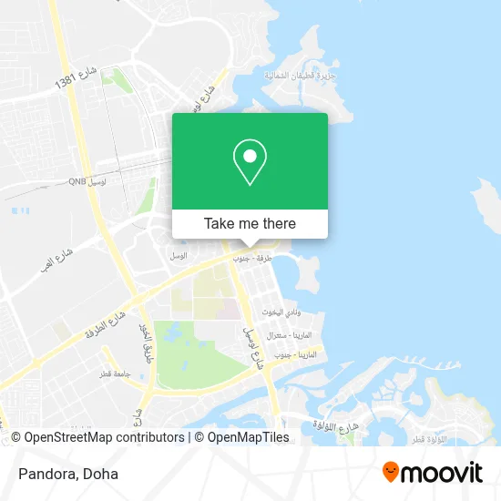 Pandora map